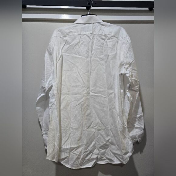 Nordstrom Trim Fit Buttondown Dress Shirt NWOT Sz 18 (34-35) White - Picture 3 of 5
